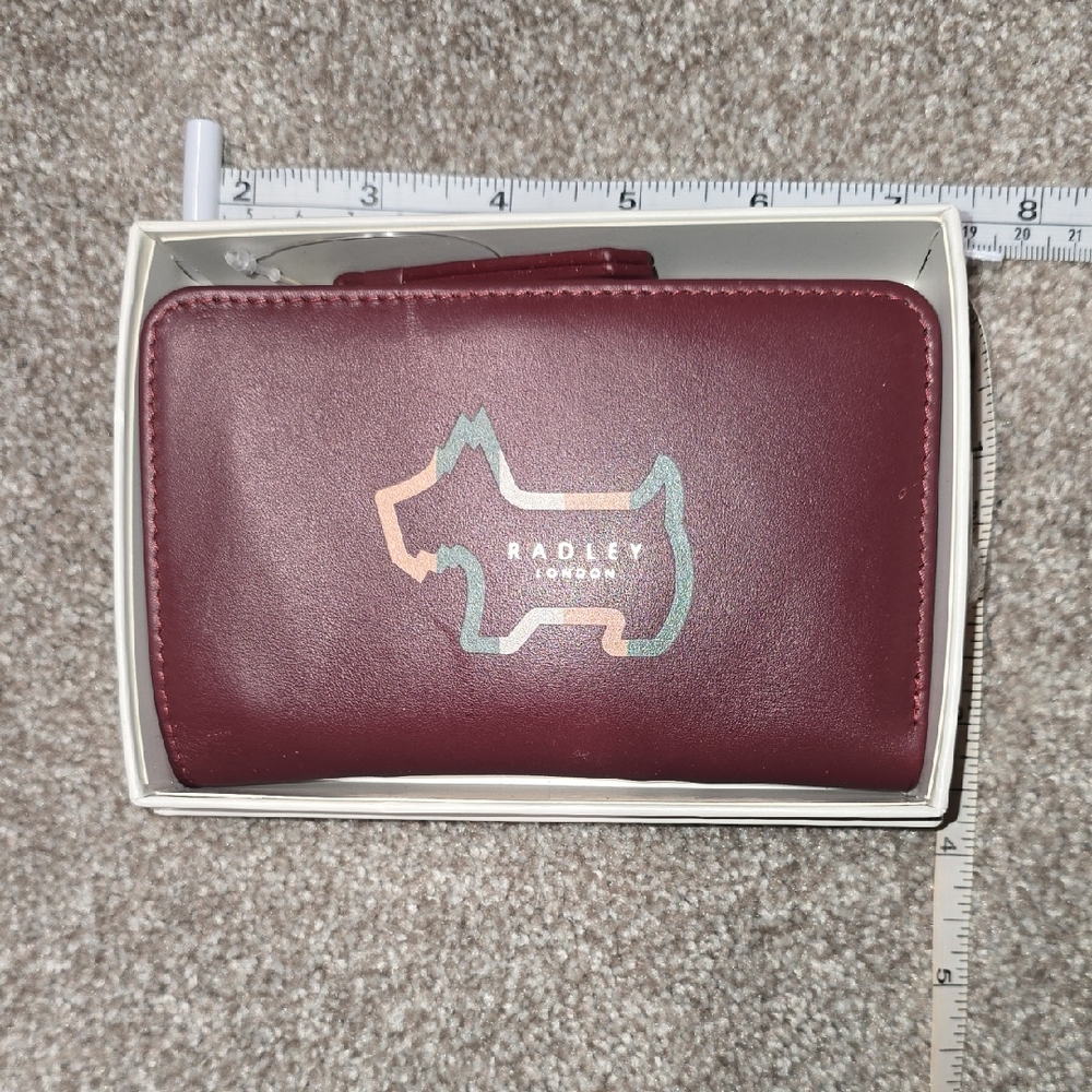 Radley London Maroon Wallet with Dog Motif